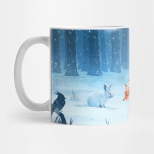 fox and hare Mug